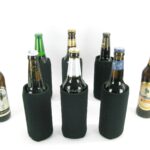 6 Flaschenkühler faltbar für 0,5L Bierflaschen in schwarz