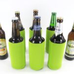 6 Flaschenkühler faltbar für 0,5L Bierflaschen in grün