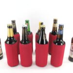 8 Flaschenkühler faltbar für 0,5L Bierflaschen in rot