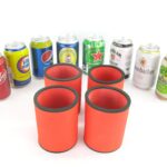 4er Set Getränkekühler für 0,33L Dose Orange