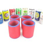 4er Set Getränkekühler für 0,33L Dose Rot
