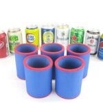 5er Set Getränkekühler für 0,33L Dose Blau