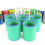 5er Set Getränkekühler für 0,33L Dose Grün