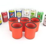 5er Set Getränkekühler für 0,33L Dose Orange