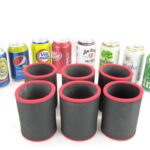 6er Set Getränkekühler für 0,33L Dose Schwarz