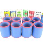 8er Set Getränkekühler für 0,33L Dose Blau