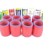 8er Set Getränkekühler für 0,33L Dose Rot