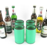 4er Set Getränkekühler für 0,33L Flasche Grün