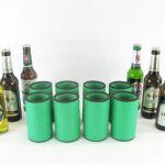 8er Set Getränkekühler für 0,33L Flasche Grün