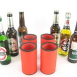4er Set Getränkekühler für 0,33L Flasche Orange