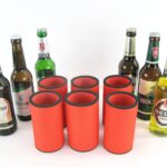 6er Set Getränkekühler für 0,33L Flasche Orange