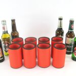 8er Set Getränkekühler für 0,33L Flasche Orange