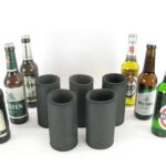 5er Set Getränkekühler für 0,33L Flasche Schwarz