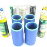 4er Set Getränkekühler für 0,5L Dosen Blau