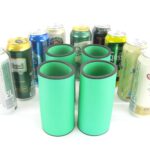 4er Set Getränkekühler für 0,5L Dosen Grün