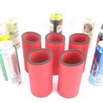 5er Set Getränkekühler für 0,5L Dosen Rot