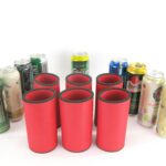 6er Set Getränkekühler für 0,5L Dosen Rot