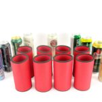 8er Set Getränkekühler für 0,5L Dosen Rot