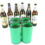 4er Set Getränkekühler für 0,5L Flasche Grün
