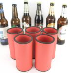 5er Set Getränkekühler für 0,5L Flasche Orange