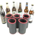 5er Set Getränkekühler für 0,5L Flasche Schwarz