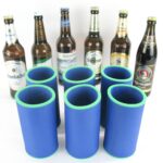 6er Set Getränkekühler für 0,5L Flasche Blau