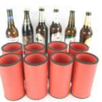 8er Set Getränkekühler für 0,5L Flasche Orange