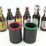2x Getränkekühler für 0,33L kurze Bierflaschen Schwarz