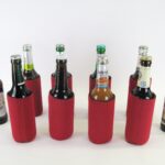 8 Flaschenkühler faltbar für 0,33L Bierflaschen in rot