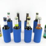 8 Flaschenkühler faltbar für 0,33L Bierflaschen in blau