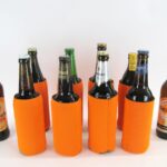 8 Flaschenkühler faltbar für 0,5L Bierflaschen in orange