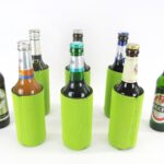 6 Flaschenkühler faltbar für 0,33L Bierflaschen in grün
