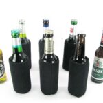 6 Flaschenkühler faltbar für 0,33L Bierflaschen in schwarz