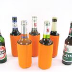 5 Flaschenkühler faltbar für 0,33L Bierflaschen in orange