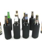 8 Flaschenkühler faltbar für 0,5L Bierflaschen in schwarz