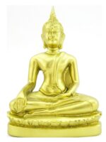 Sitzender, goldener Buddha im Dhyana Mudra