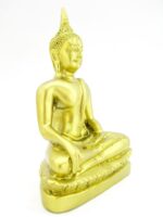 Sitzender, goldener Buddha im Dhyana Mudra – Bild 3