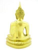 Sitzender, goldener Buddha im Dhyana Mudra – Bild 5