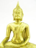 Sitzender, goldener Buddha im Dhyana Mudra – Bild 7