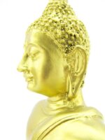 Sitzender, goldener Buddha im Dhyana Mudra – Bild 9