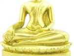 Sitzender, goldener Buddha im Dhyana Mudra – Bild 11