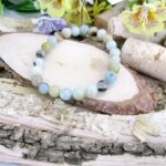 Wunderschönes Armband aus Amazonit-Perlen 8mm für Frau und Mann - Größe M