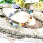 Wunderschönes Armband aus einem bunten Perlenmix 8mm für Frau und Mann - Größe M