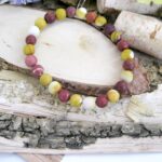 Wunderschönes Armband aus Mookate-Perlen 8mm für Frau und Mann - Größe M