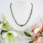 Wunderschöne Halskette aus Zebra Jasper und Tiger´s Eye-Perlen