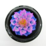 Handgeschnitzte Seifenblume in einer Kokusnuss 07 EINZELSTÜCK