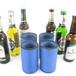 4er Set Getränkekühler für 0,33L Flasche blau