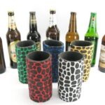 5er Set Getränkekühler für 0,5L Flasche Bunte Mischung Noppen