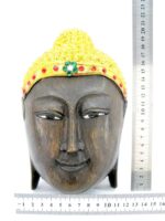 Eine wunderschöne schwarze XL Buddha Maske aus Echtholz – Bild 5