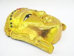Eine wunderschöne goldene XL Buddha Maske aus Echtholz – Bild 6
